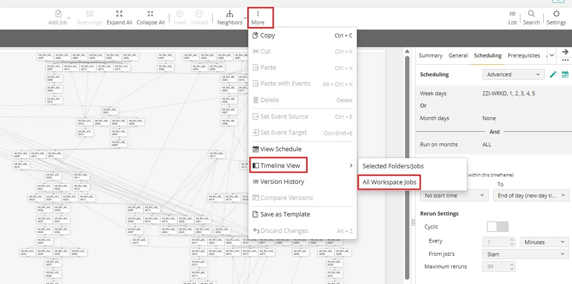 Select Timeline View