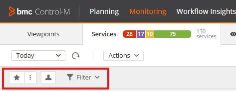 Location for Favorites and Filters